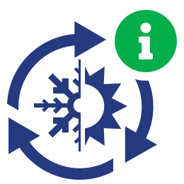 icon for Efficient Heating and Cooling for Less